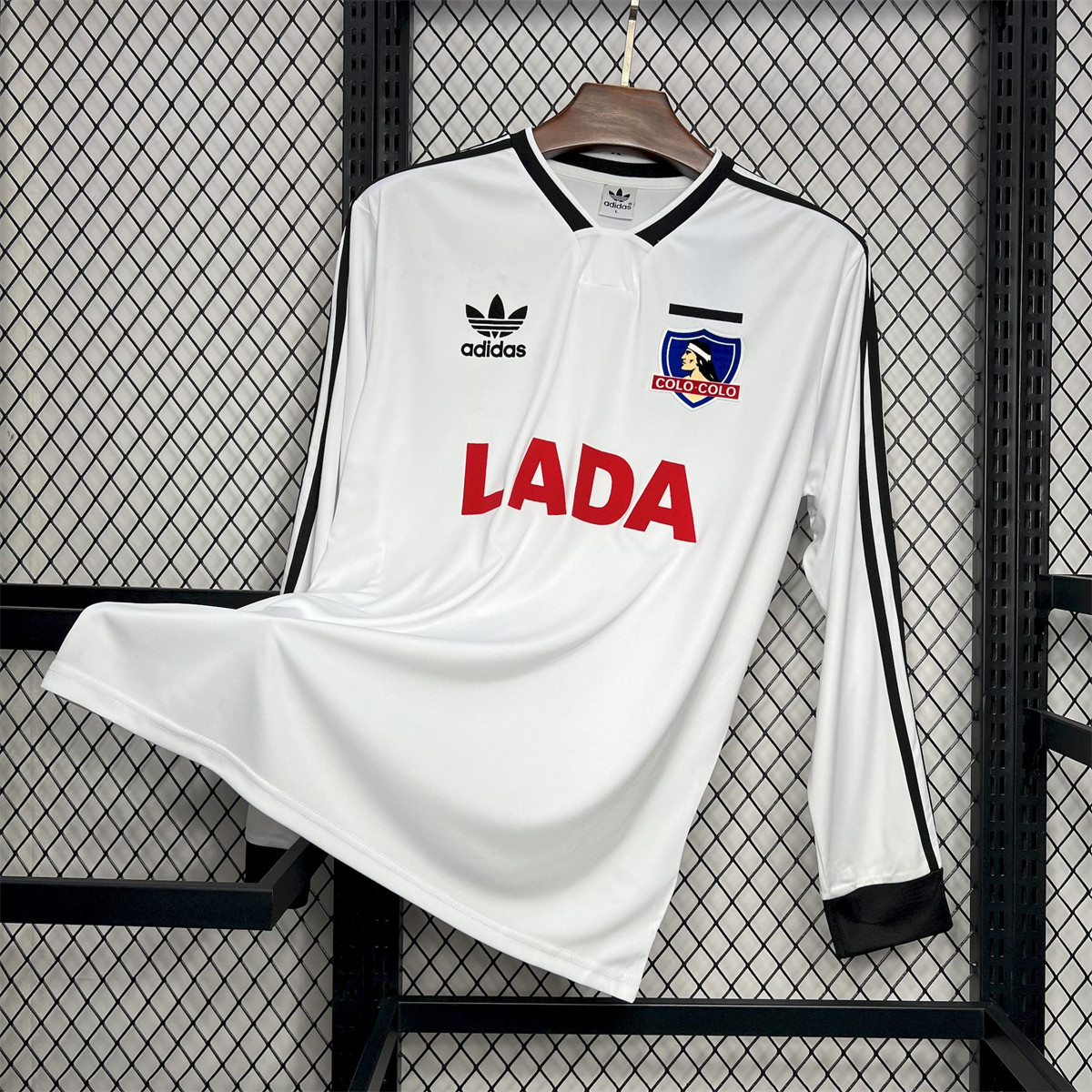 Retro Colo Colo 1991 Home Long Sleeve jersey Fan Version