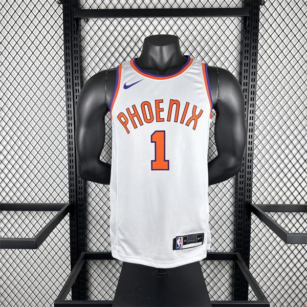 NBA Phoenix Suns 2018 Retro BOOKER#1 White Jersey S-XXL