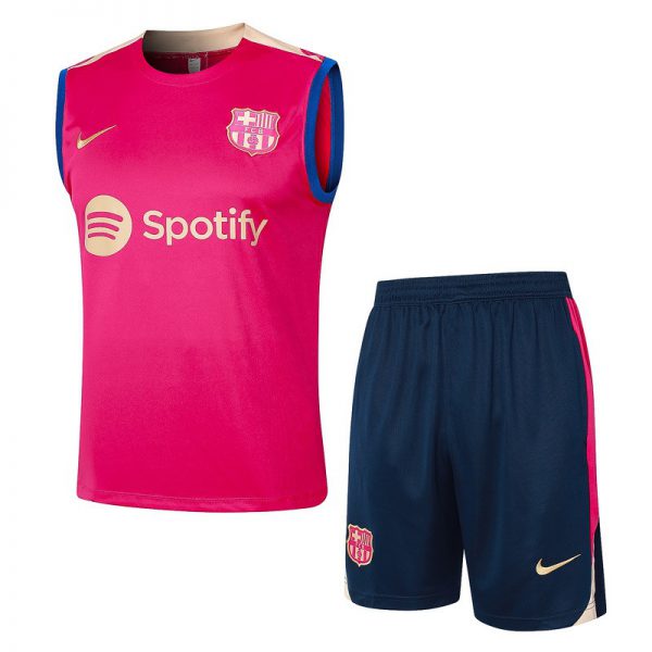 24/25 Barcelona Red Training Set Shirt and Shorts