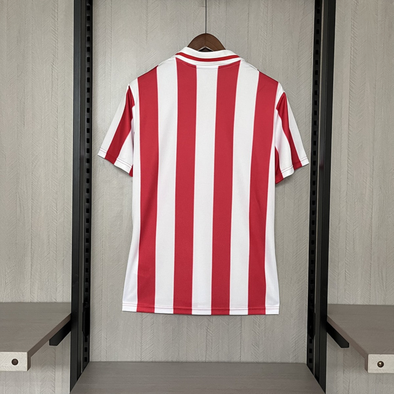 2025/26 Olympiacos 100th Anniversary Edition Red and White Jersey Fan Version