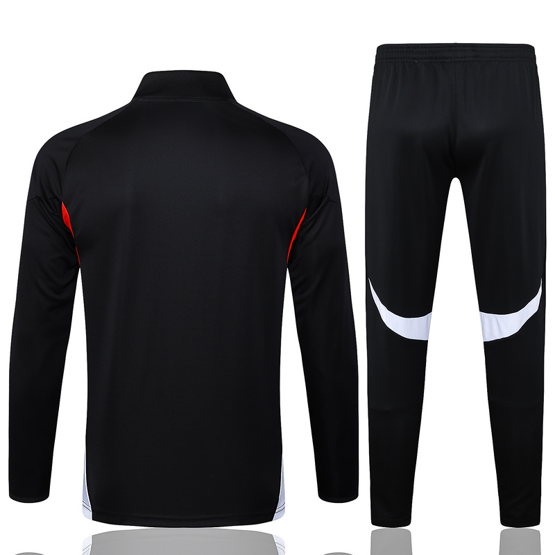 2025/26 Bayern Munich Black Jacket Training Suit Set Football Team Shirt Sports Fashion