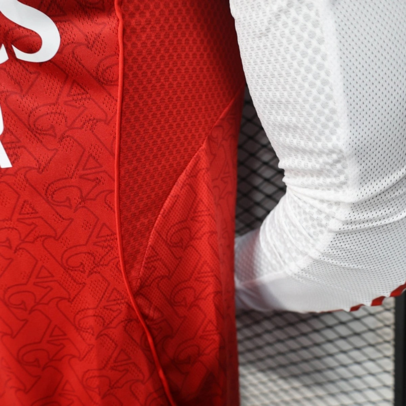 2025/26 Arsenal Home Long Sleeve Jersey Player Version