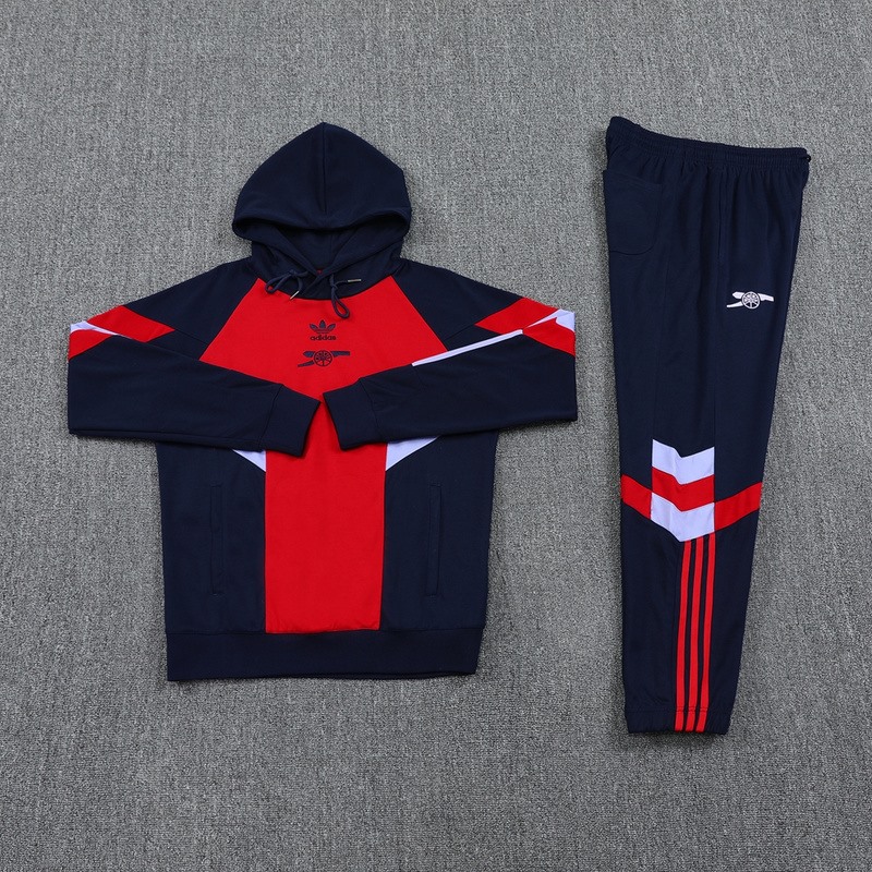 2024 Arsenal Red Hoodie Jacket Kit Set Football Team Shirt Sports Fashion