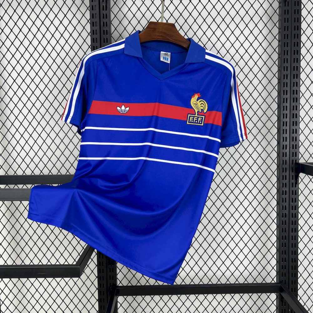 Retro France 1984 Home jersey Fan Version