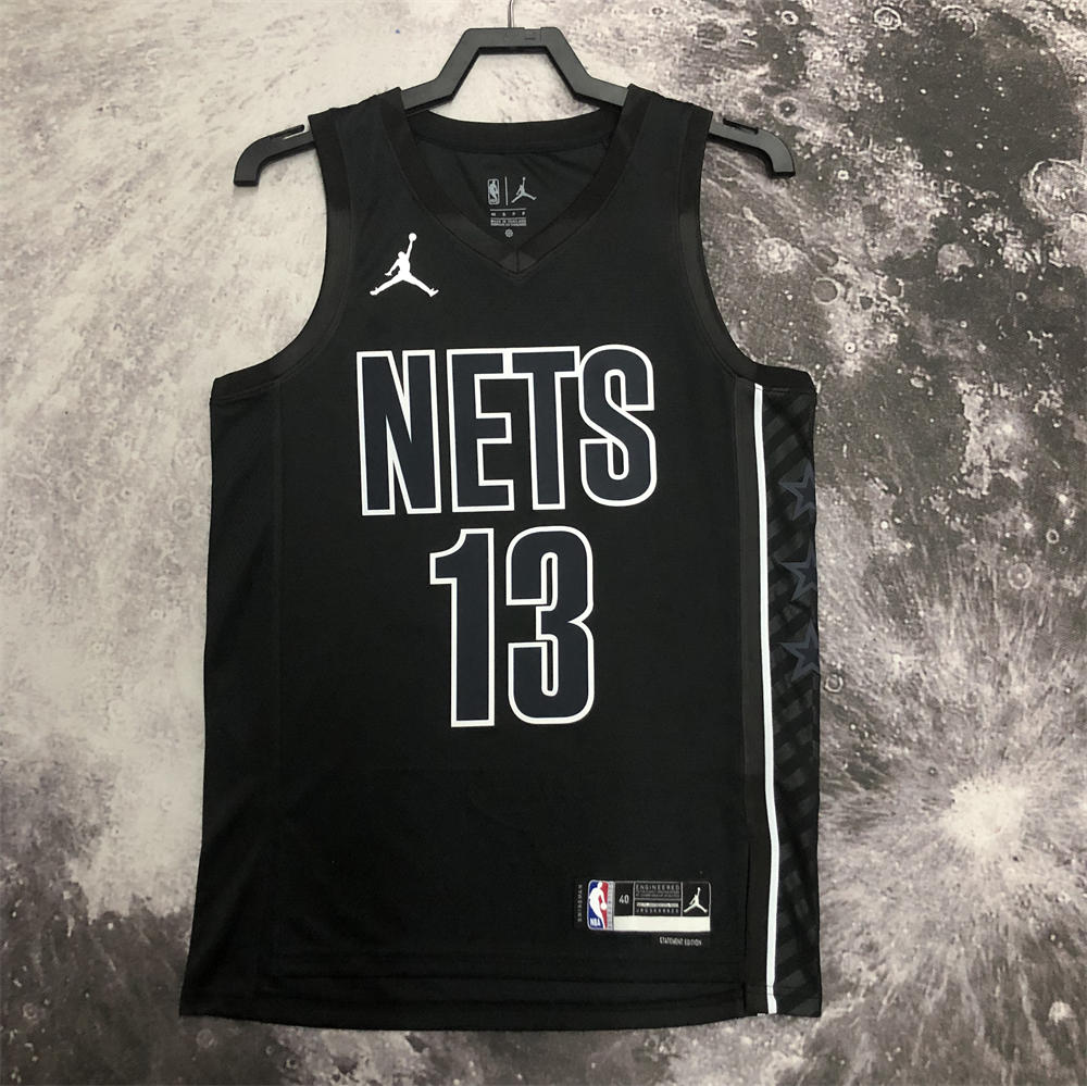 NBA Brooklyn Nets V-Neck Black Jersey IRVING#11 S-XXL