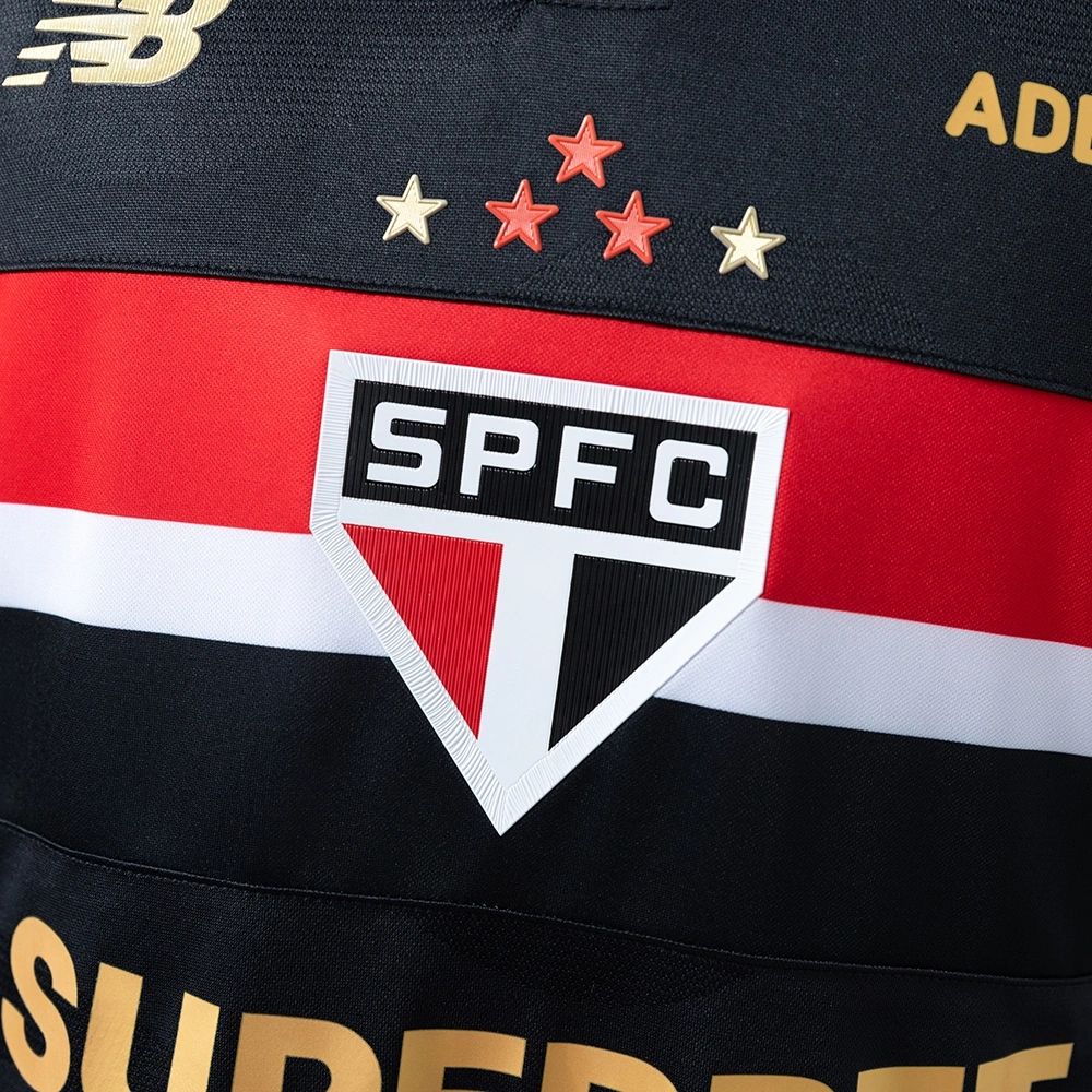 2025/26 Sao Paulo Second Away Black jersey Long Sleeve Fan Version