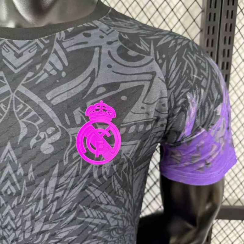 2025/26 Real Madrid Black Dragon Special Edition jersey Player Version