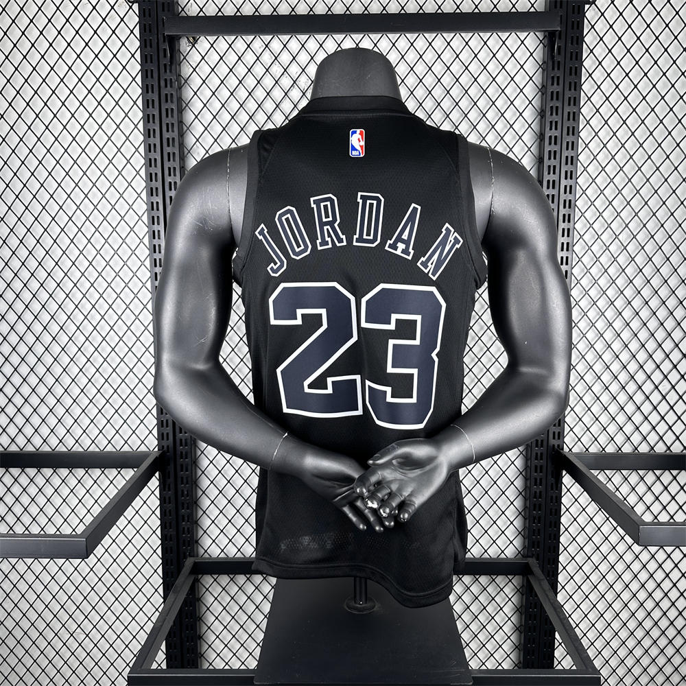 NBA Chicago Bulls Michael JORDAN#23 Honor Edition Black Jersey S-XXL