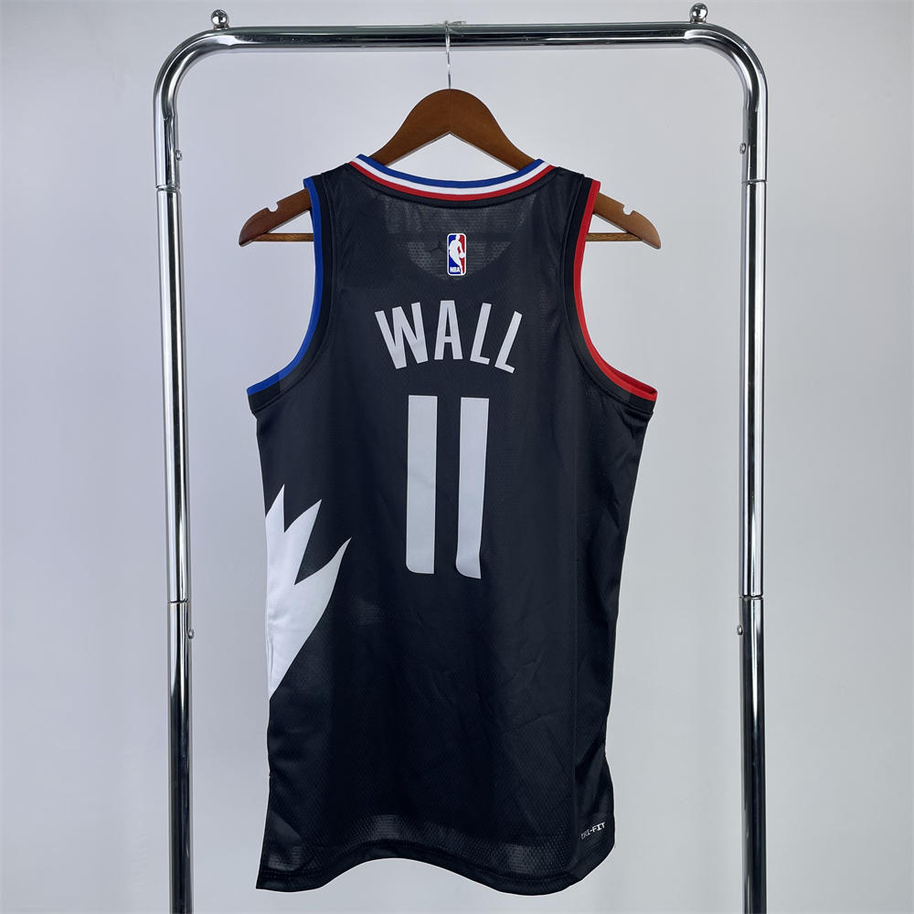NBA Toronto Raptors V-Neck Black jersey WALL#11 S-XXL