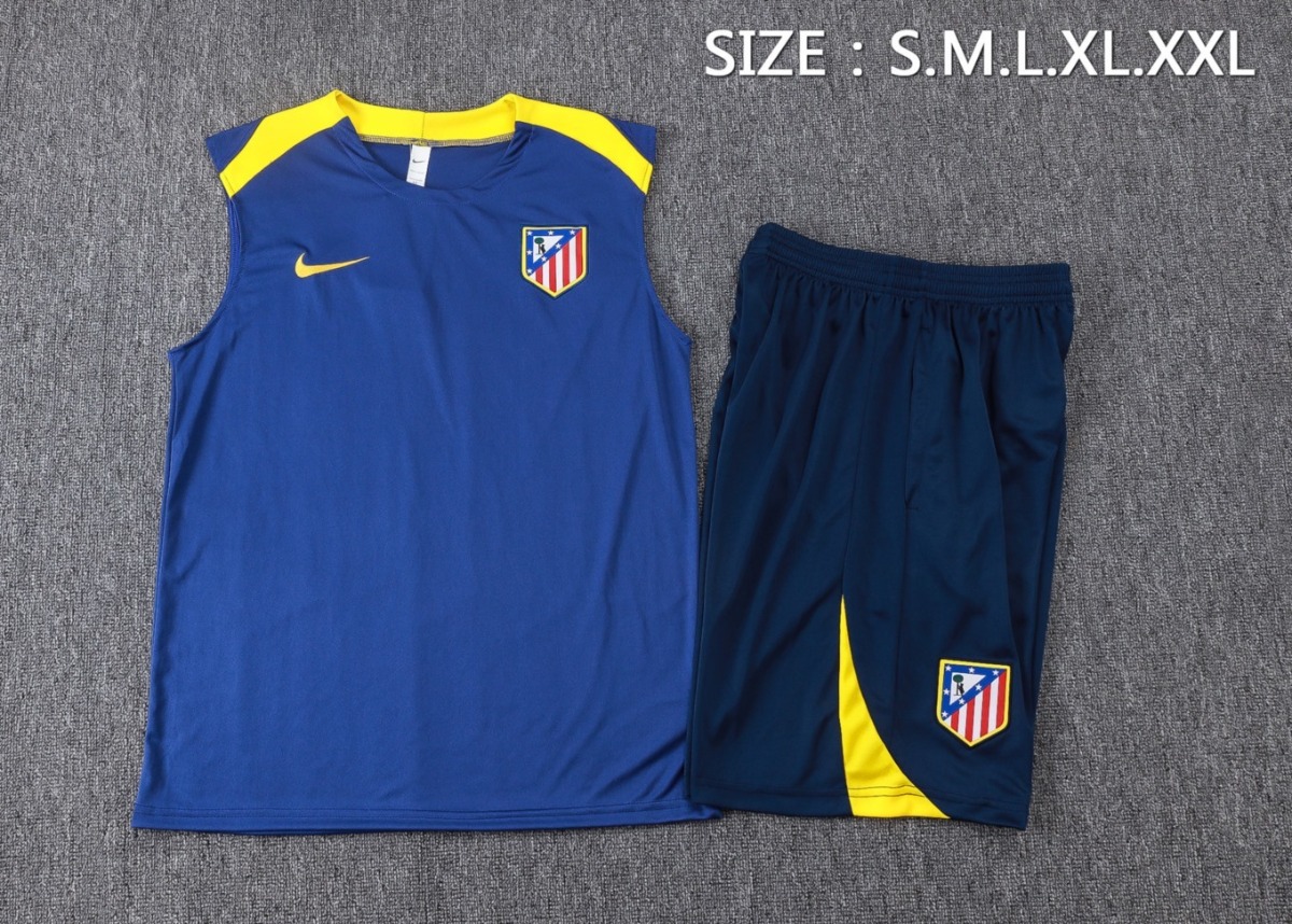 2026 Atletico Madrid Cyan Training Set Shirt and Shorts