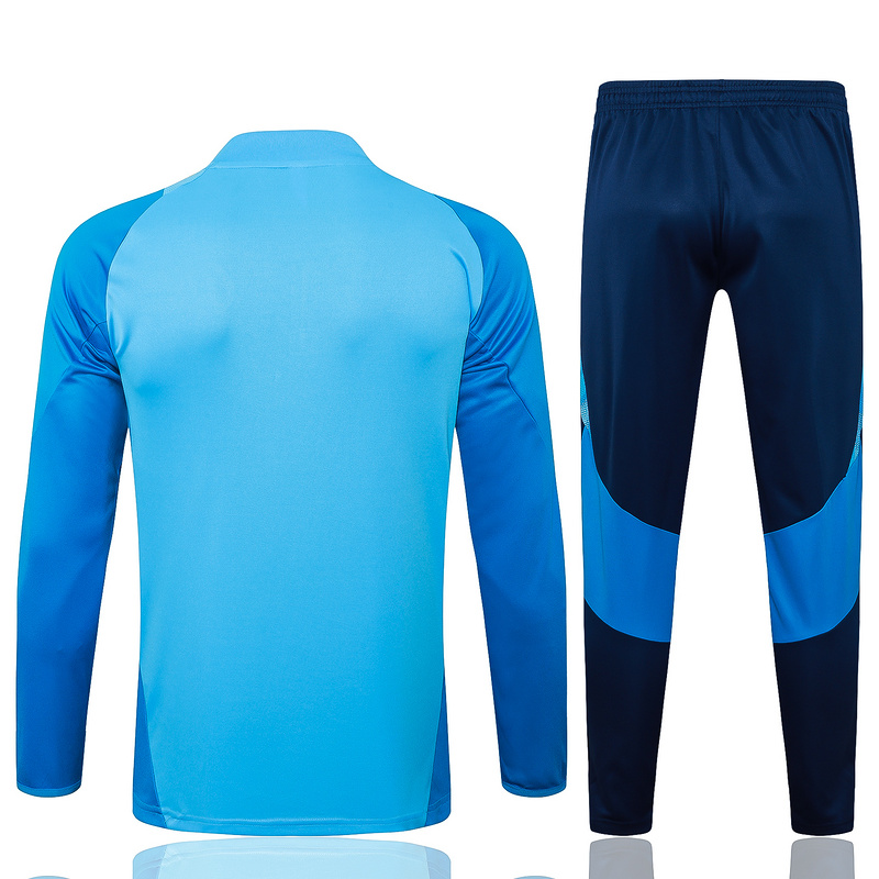 24/25 Flamengo Light blue Long-sleeved half-pull training kit Football team kit