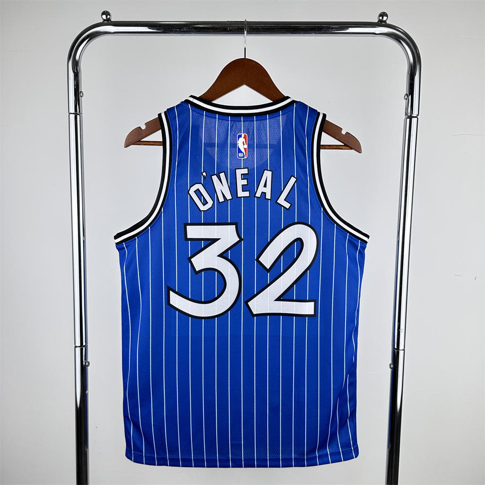NBA Orlando Magic 2019 Retro Edition Round Neck Blue Jersey O'NEAL#32 S-XXL