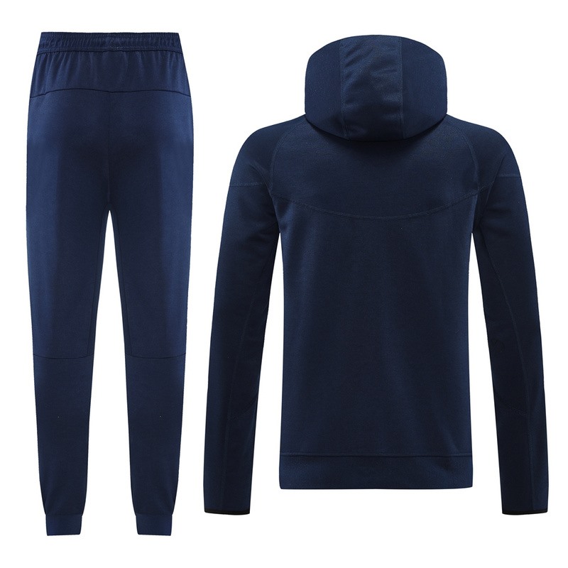 2024 PSG Royal Blue Hoodie Jacket Kit Set Football Team Shirt Sports Fashion