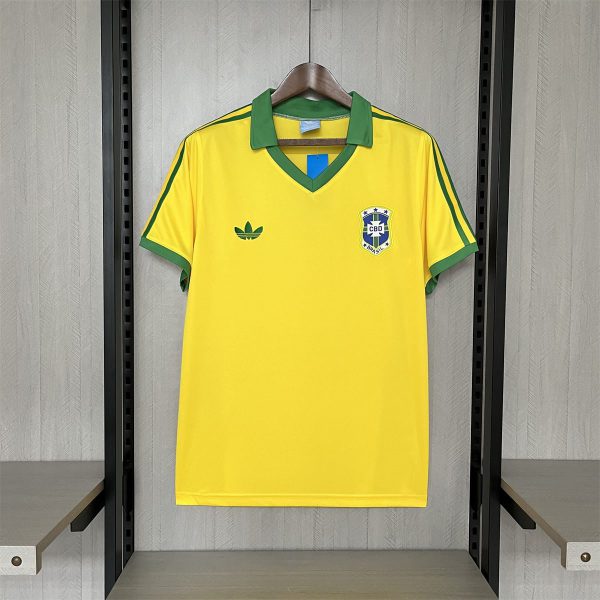 Retro 1979 Brazil home jersey Fan Version
