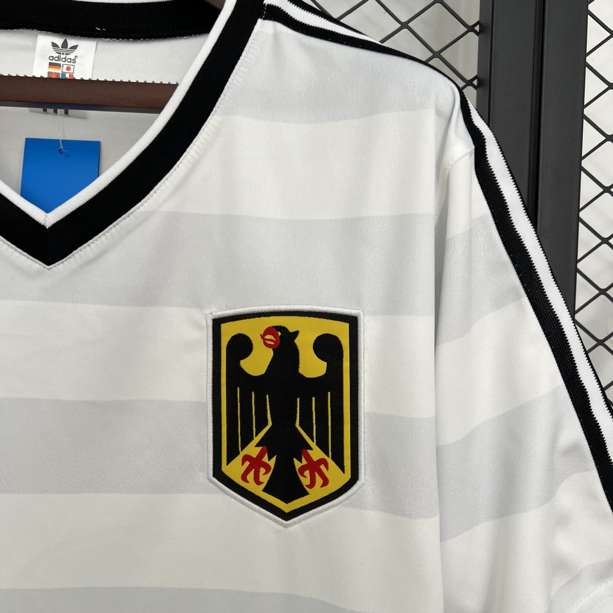 Retro Germany 1984 Home White jersey Fan Version