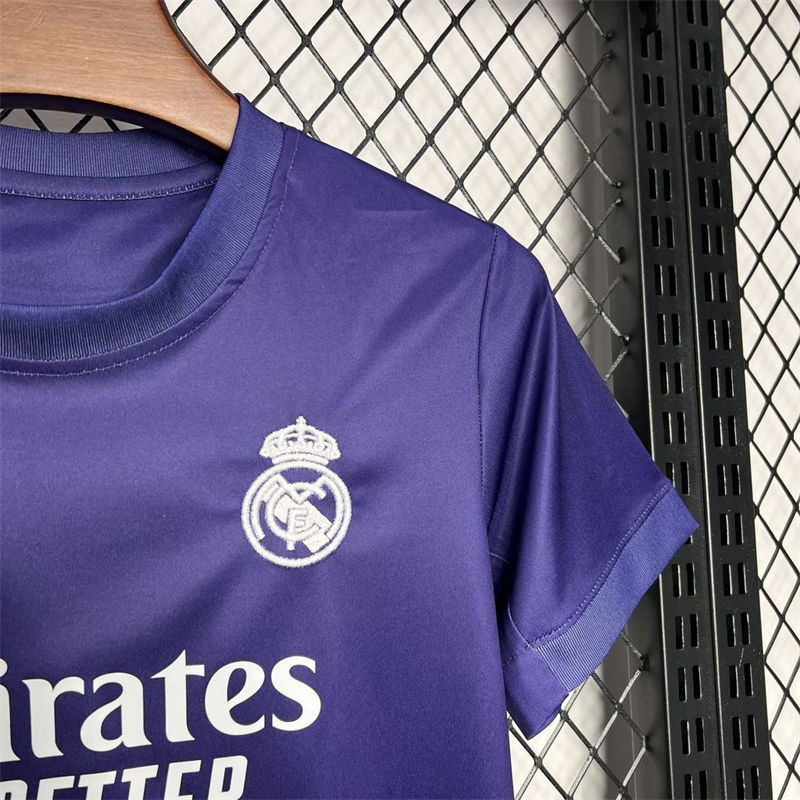 24/25 Real Madrid Y3 Rose Special Edition Purple jersey Kid Kits Size 16-28