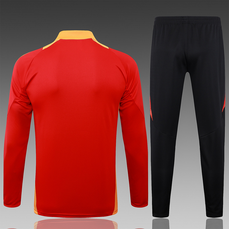 24/25 Bayern Munich Red Long-sleeved half-pull training kit Football team kit