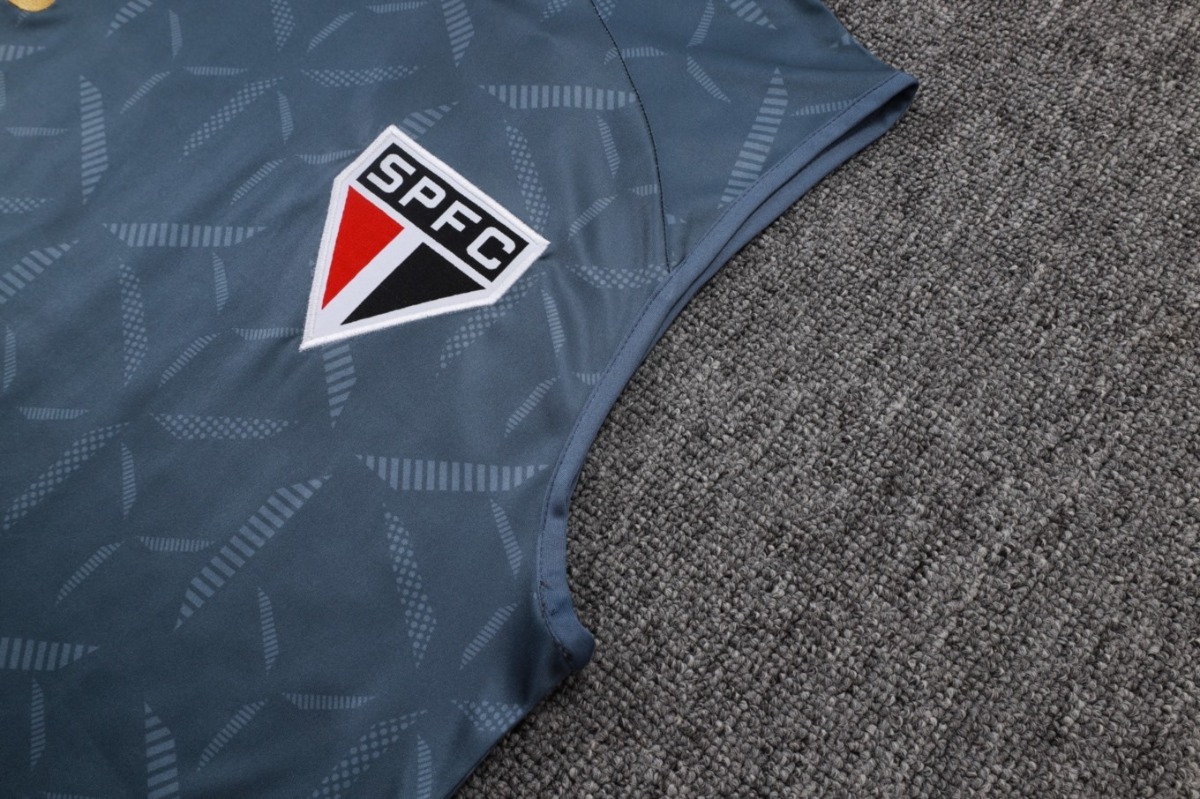 2026 Sao Paulo Grey Training Set Shirt and Shorts