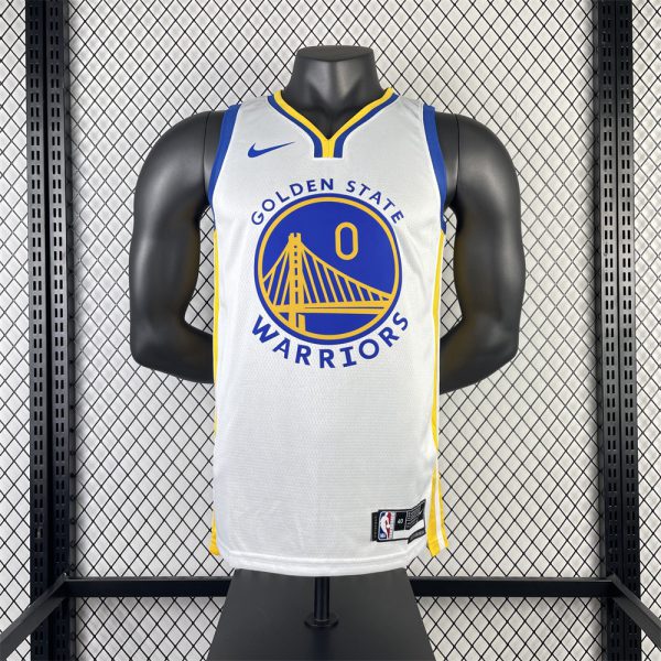 NBA Golden State Warriors 2023 V-Neck White Jersey PAYTON Ⅱ#0 S-XXL