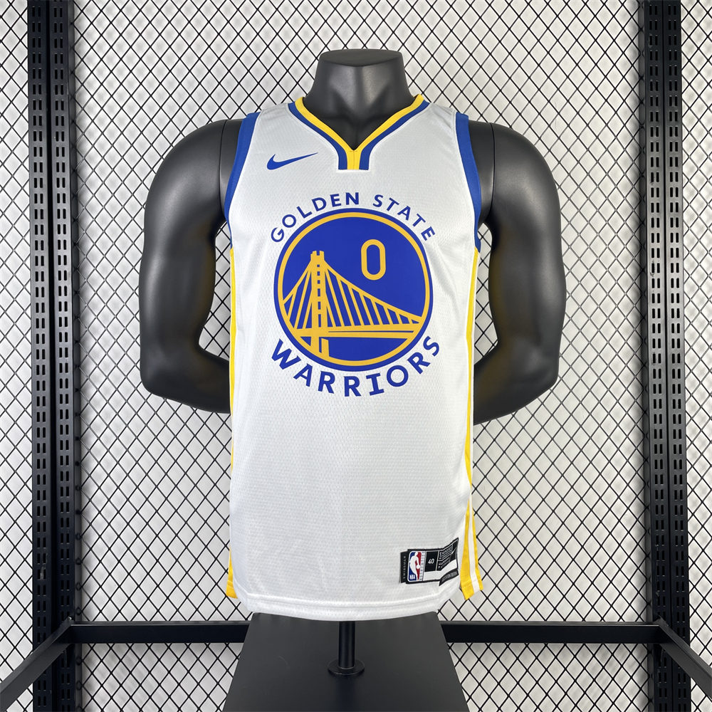 NBA Golden State Warriors 2023 V-Neck White Jersey PAYTON Ⅱ#0 S-XXL