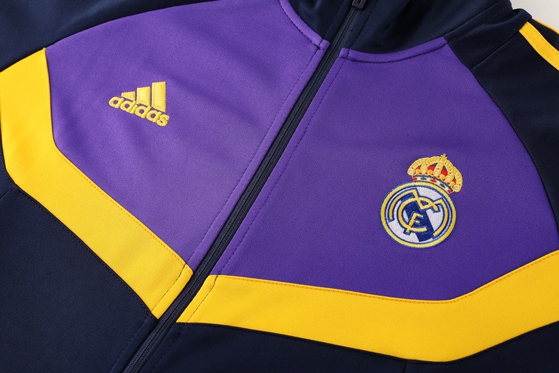 2024 Real Madrid Royal Blue Jacket Training Suit Set Football Team Shirt Sports Fashion