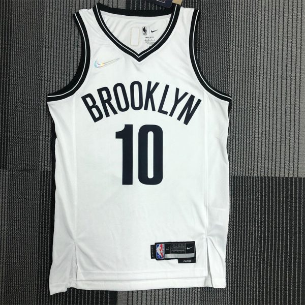 NBA Brooklyn Nets V-Neck White 75th Anniversary Jersey SIMMONS#10 S-XXL