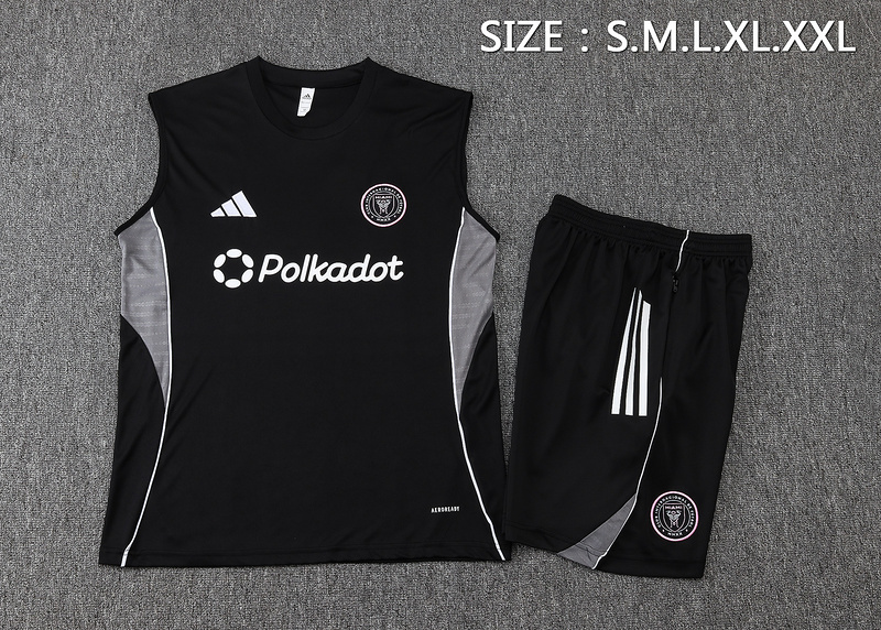 2025/26 Miami Black Training Set Shirt and Shorts