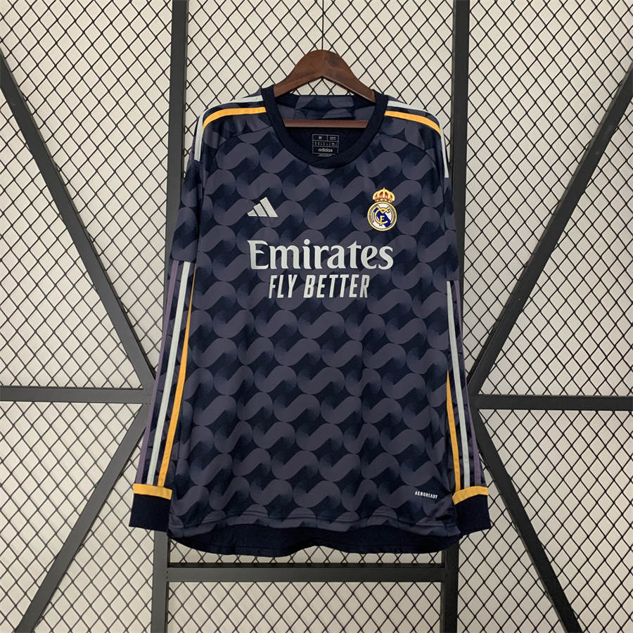 23/24 Real Madrid Away Long sleeve jersey Fan Version