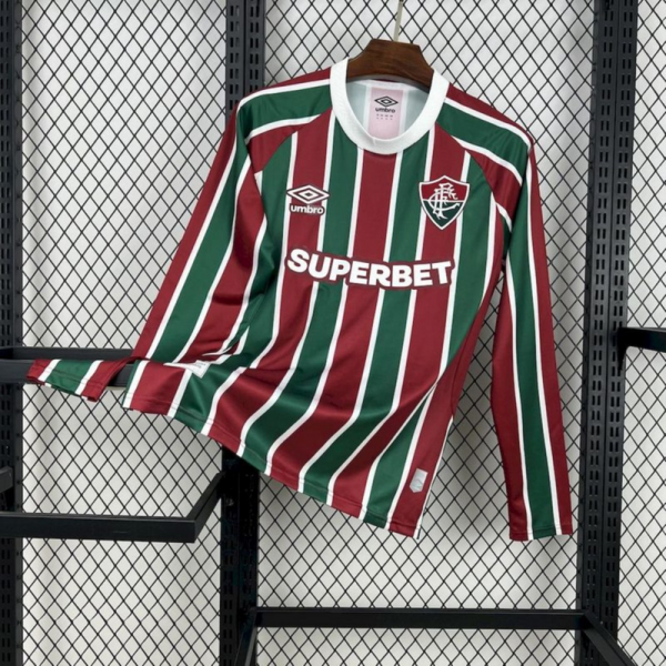 2025/26 Fluminense Home jersey Long Sleeve Fan Version