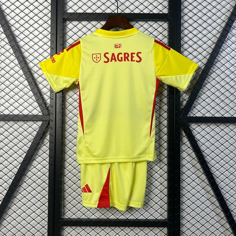 2025/26 Benfica Goalkeeper Yellow jersey kids Kits size: 16-28