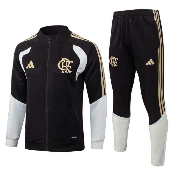 2026 Flamengo Dark brown Jacket Training Suit Set