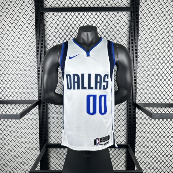 NBA Dallas Mavericks V-Neck White Jersey CHRISTIE#00 1 S-XXL