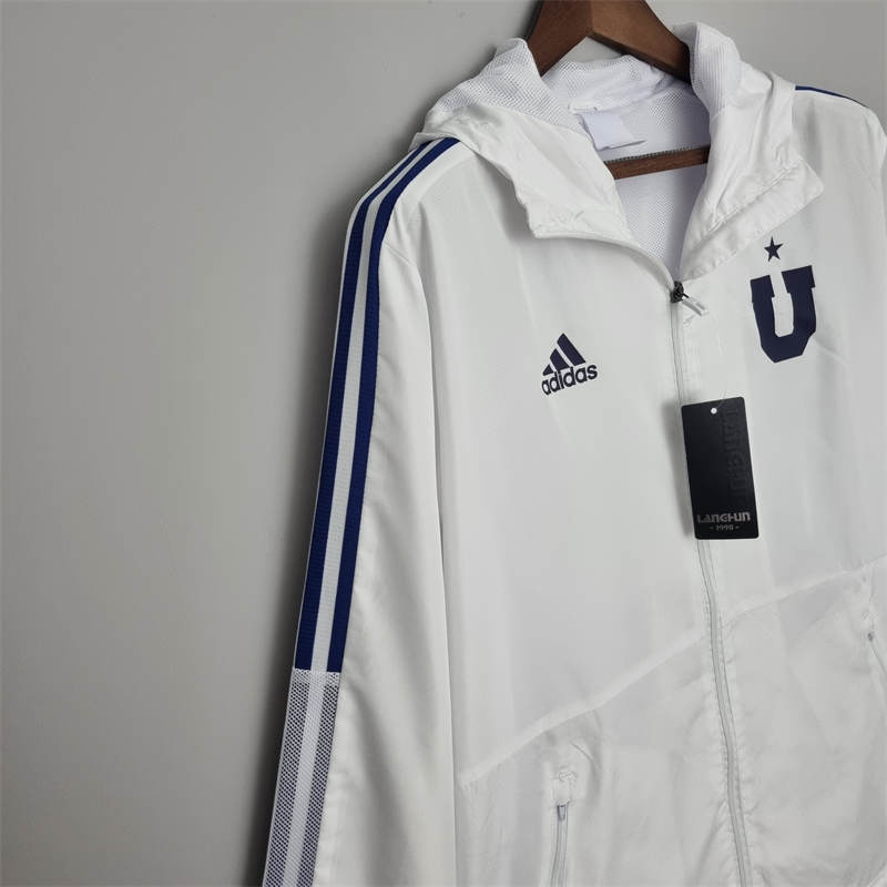 2022 Universidad de Chile Windbreaker White  jersey Sport Unifom jersey Sport Unifom