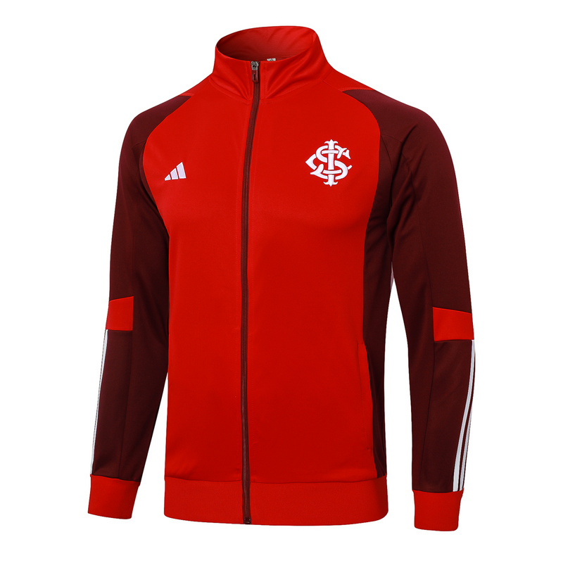 2024/25 Internacional Red Jacket Training Suit Set Football Team Shirt Sports Fashion
