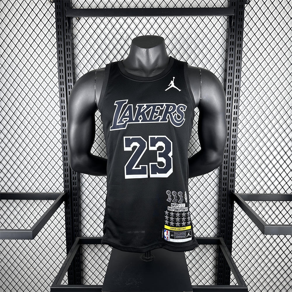 NBA Los Angeles Lakers Honor Edition Black Jersey JAMES#23 S-XXL