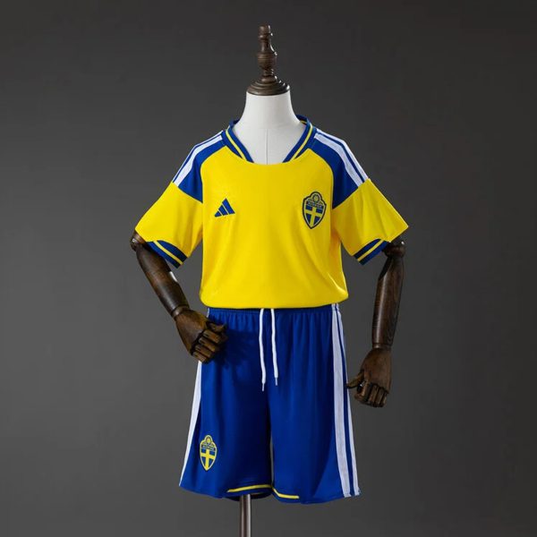 Sweden 2026 World Cup Home Kid Kits Size 16-28