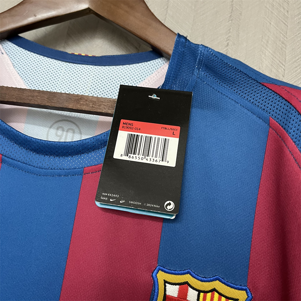 Retro Barcelona 2006 UEFA Champions League Home jersey Fan Version