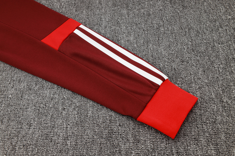 2024/25 Internacional Red Jacket Training Suit Set Football Team Shirt Sports Fashion