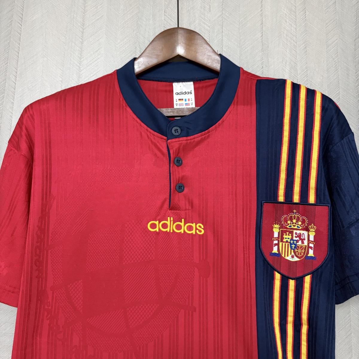 Retro Spain 1996 Home jersey Fan Version