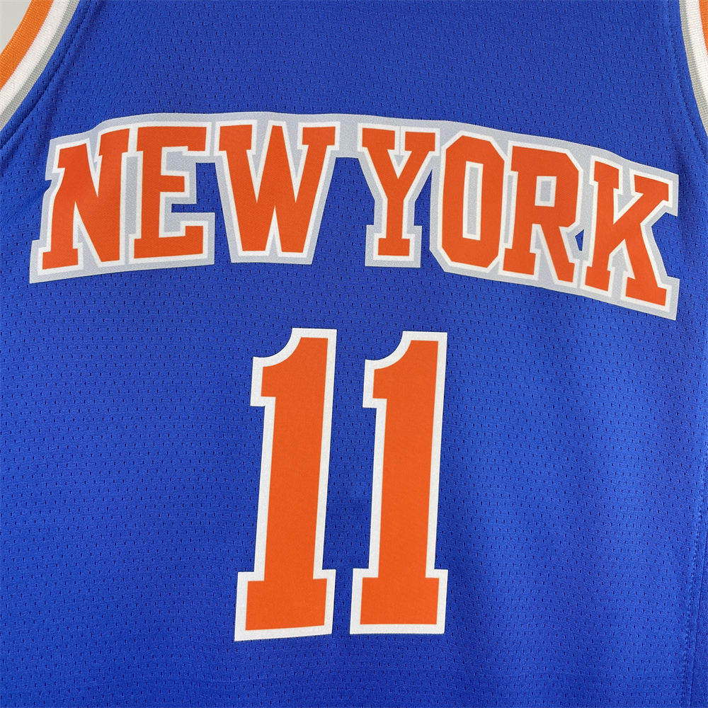 NBA New York Knicks Round Neck Blue jersey BRUNSON#11 S-XXL
