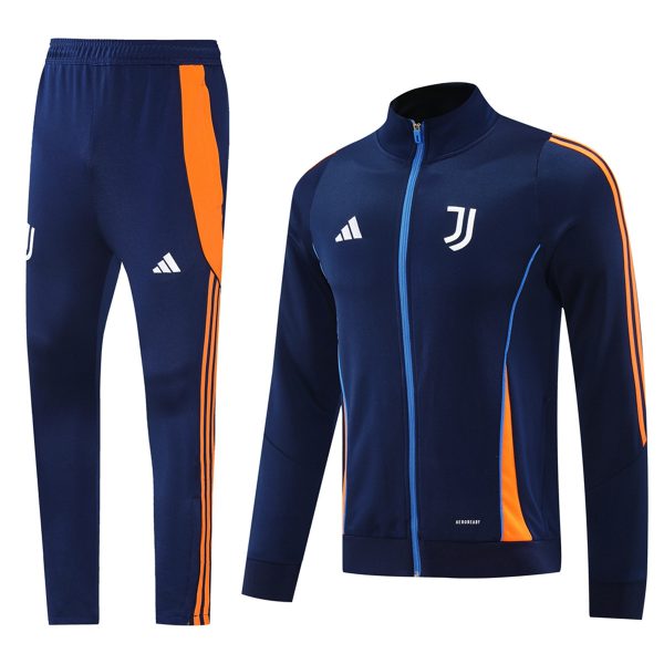 2024 Juventus Royal Blue Jacket Training Suit Set Football Team Shirt Sports Fashion