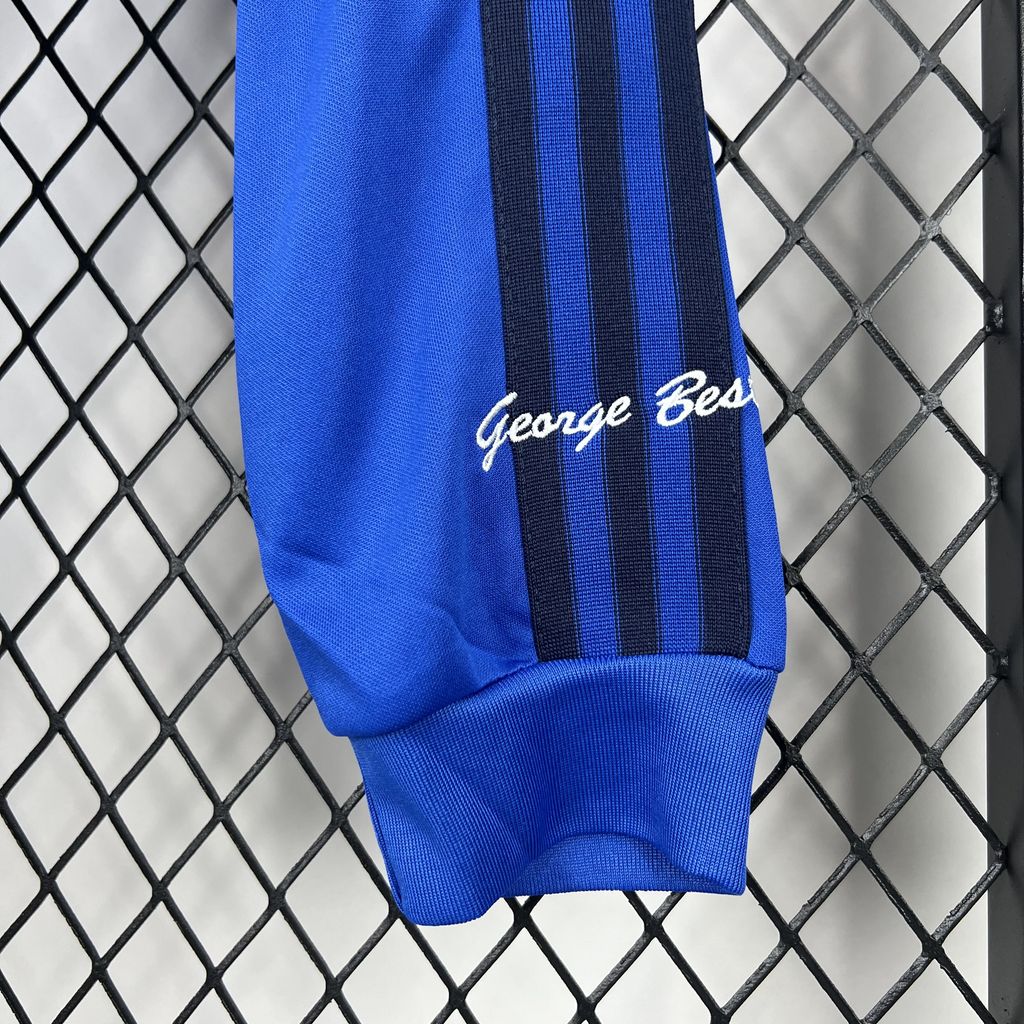 24/25 Manchester United Joint Edition Blue Long Sleeves jersey Fan Version