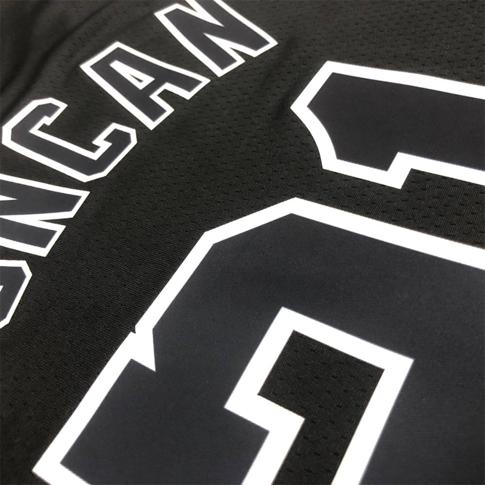 NBA San Antonio Spurs Round Neck Black jersey DUNCAN#21 S-XXL