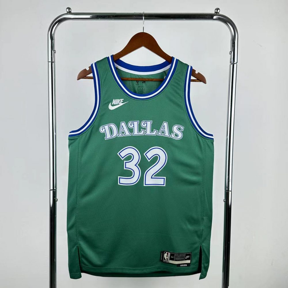 NBA Dallas Mavericks Round Neck Green Jersey FLAGG#32 S-XXL