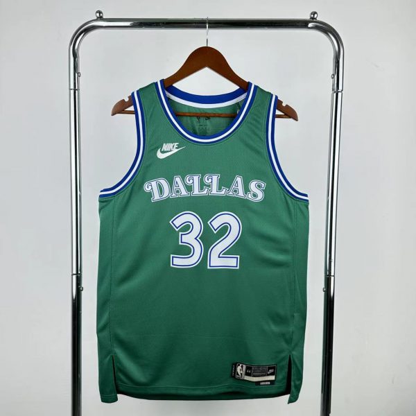 NBA Dallas Mavericks Round Neck Green Jersey FLAGG#32 S-XXL