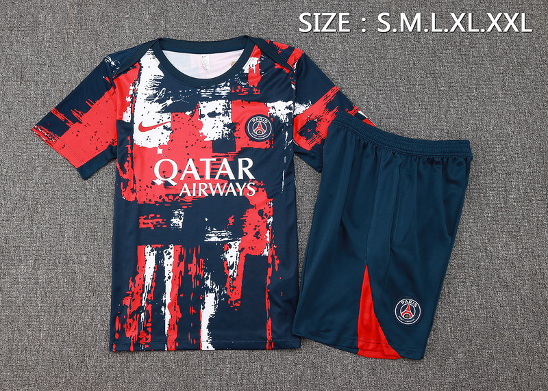 24/25 Paris Royal blue Training Set Shirt and Shorts