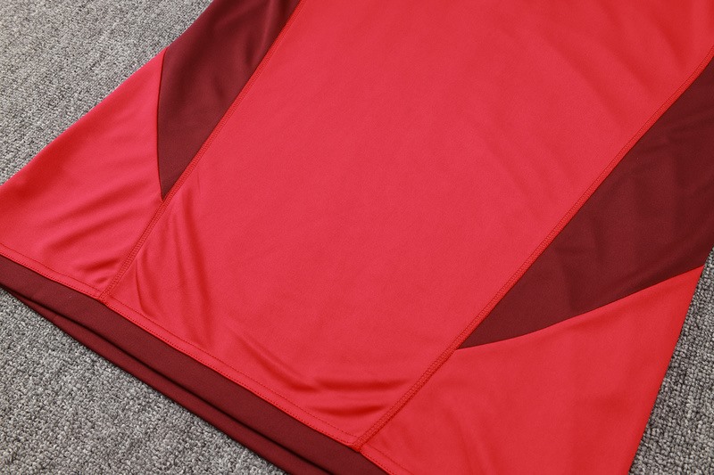 24/25 Internacional Red Long-sleeved half-pull training kit Football team kit