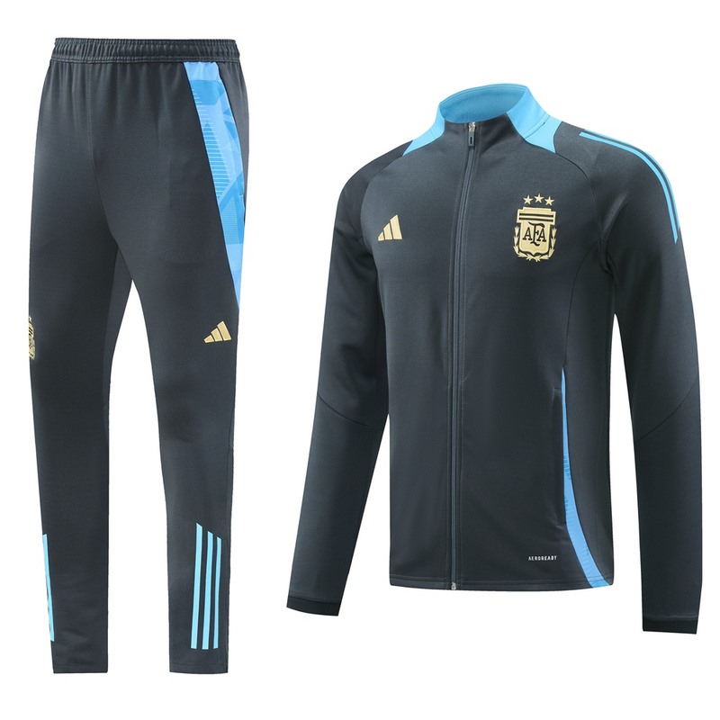2024 Argentina dark grey Jacket Training Suit Set Football Team Shirt Sports Fashion