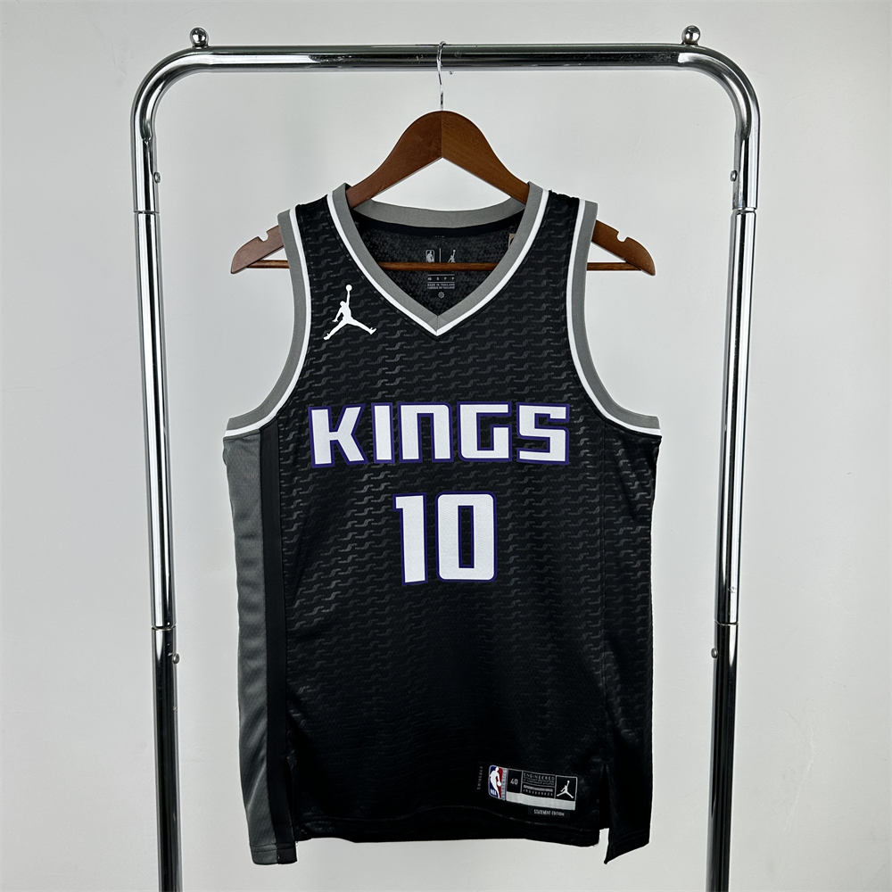 NBA Scaramento Kings V-Neck Black jersey DeROZAN#10 S-XXL