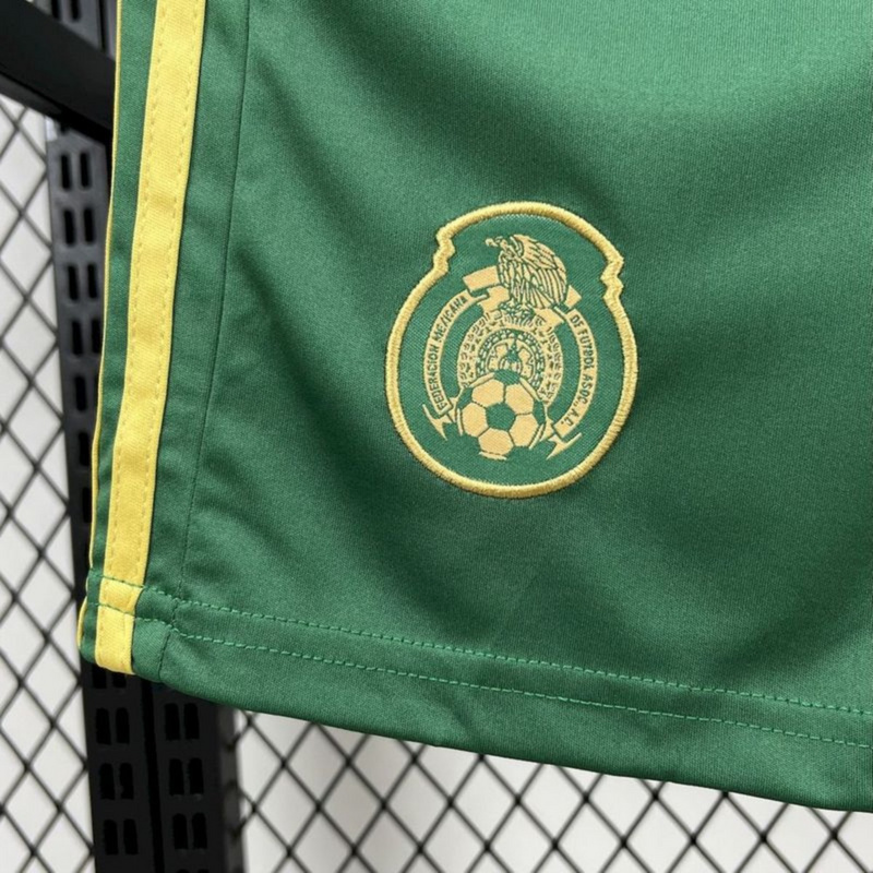 2025/26 Mexico Gold- Green  jersey Kid Kits Size 16-28